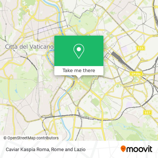 Caviar Kaspia Roma map