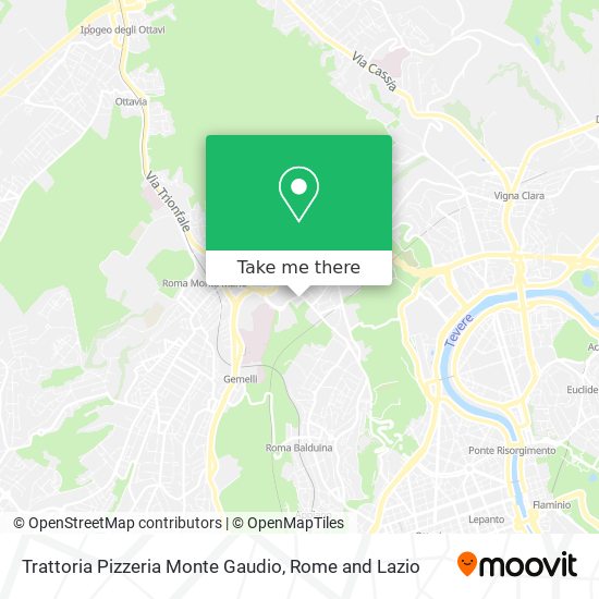 Trattoria Pizzeria Monte Gaudio map