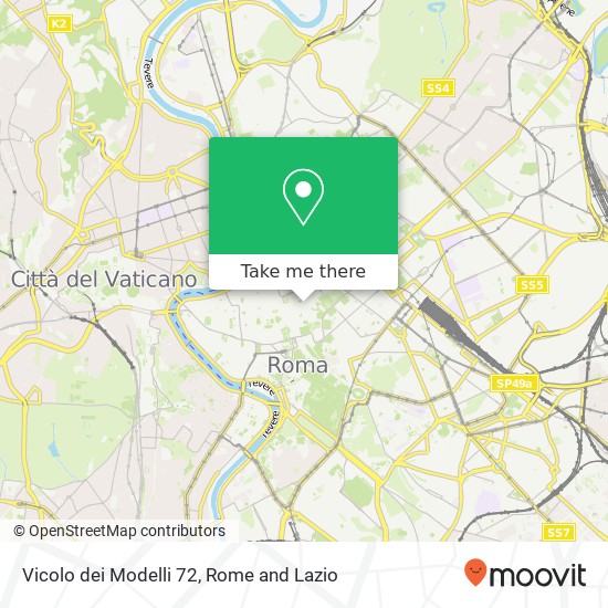 Vicolo dei Modelli  72 map