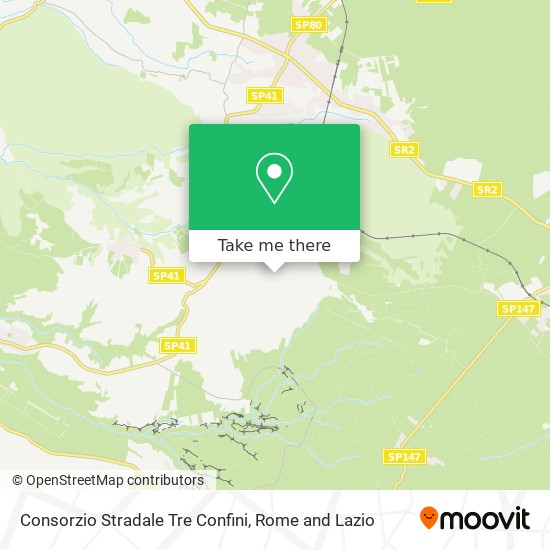 Consorzio Stradale Tre Confini map