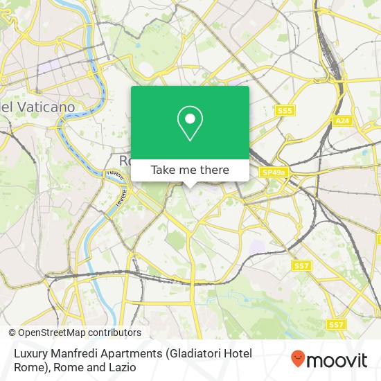 Luxury Manfredi Apartments (Gladiatori Hotel Rome) map