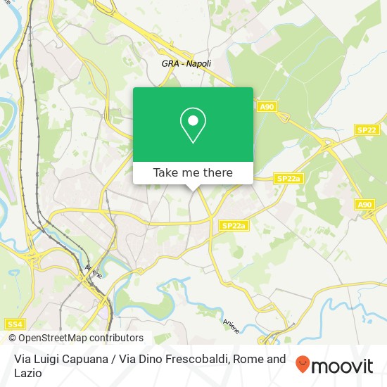 Via Luigi Capuana / Via Dino Frescobaldi map