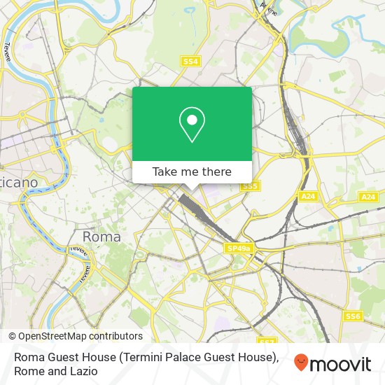 Roma Guest House (Termini Palace Guest House) map