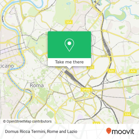 Domus Ricca Termini map