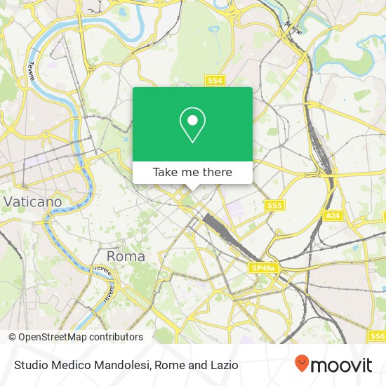 Studio Medico Mandolesi map