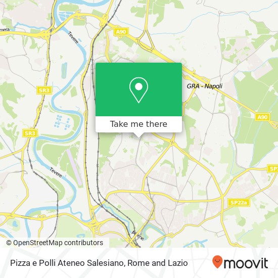 Pizza e Polli Ateneo Salesiano map