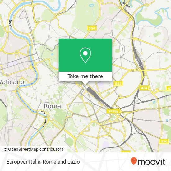 Europcar Italia map