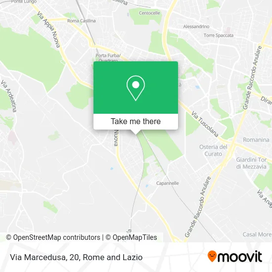 Via Marcedusa, 20 map