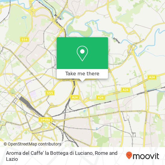 Aroma del Caffe' la Bottega di Luciano map