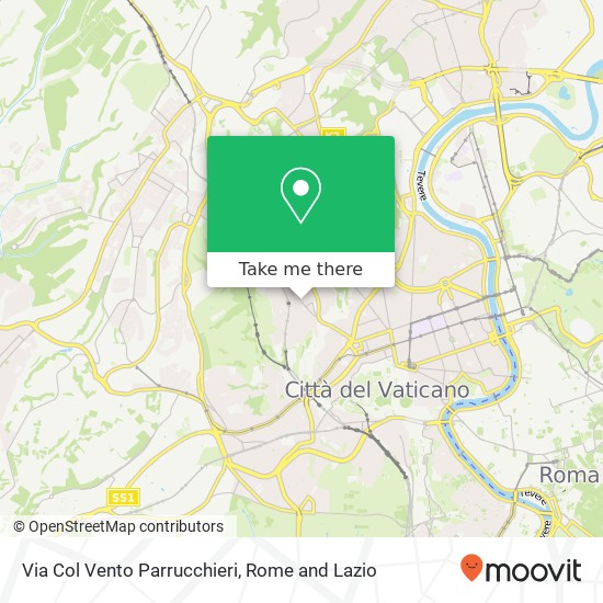 Via Col Vento Parrucchieri map