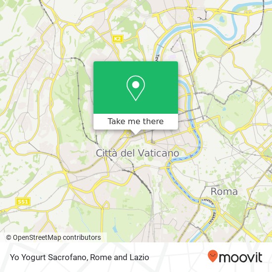 Yo Yogurt Sacrofano map