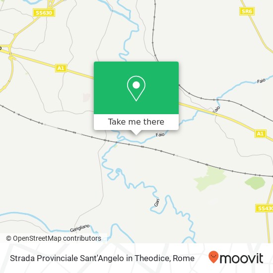 Strada Provinciale Sant'Angelo in Theodice map