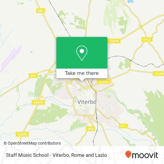 Staff Music School - Viterbo map