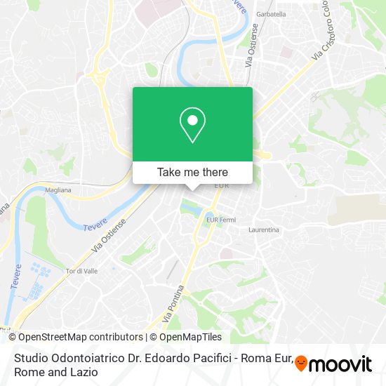 Studio Odontoiatrico Dr. Edoardo Pacifici - Roma Eur map