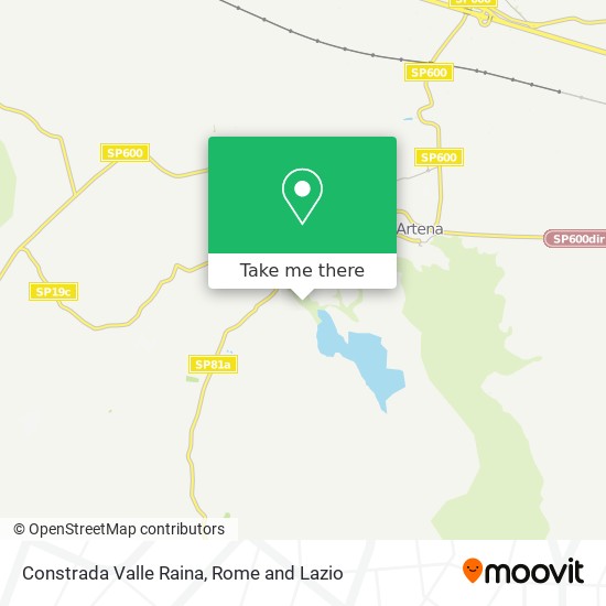 Constrada Valle Raina map