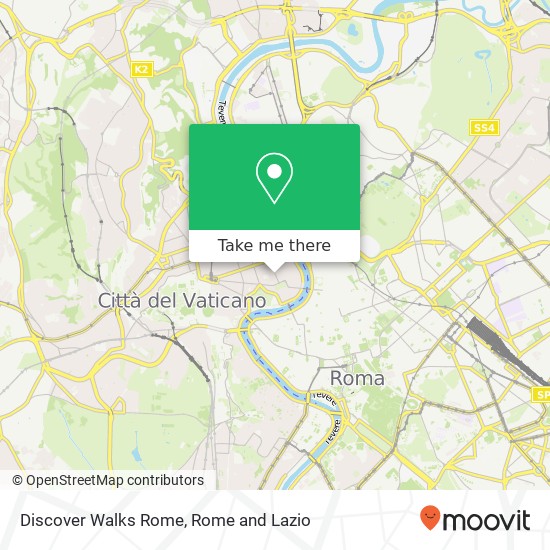 Discover Walks Rome map