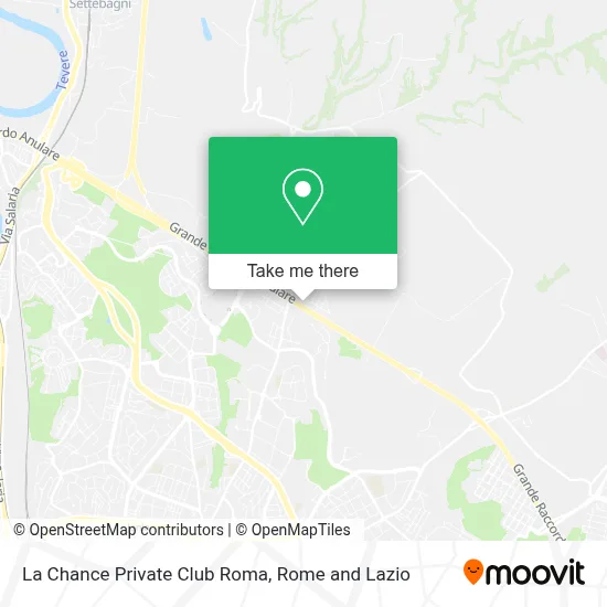 La Chance Private Club Roma map