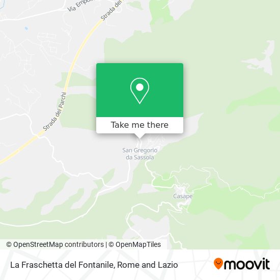 La Fraschetta del Fontanile map