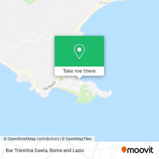 Bar Triestina Gaeta map