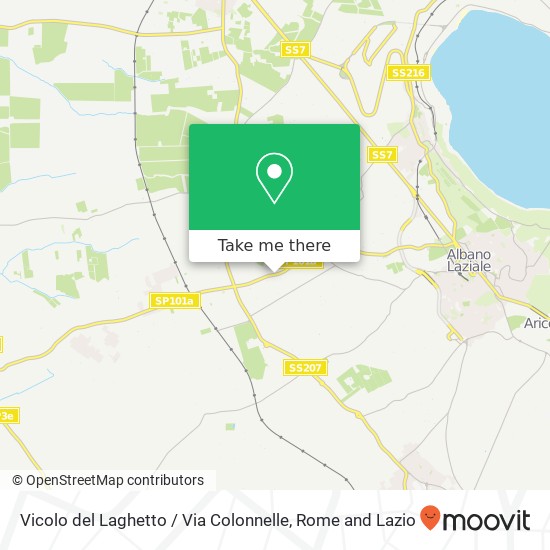 Vicolo del Laghetto / Via Colonnelle map