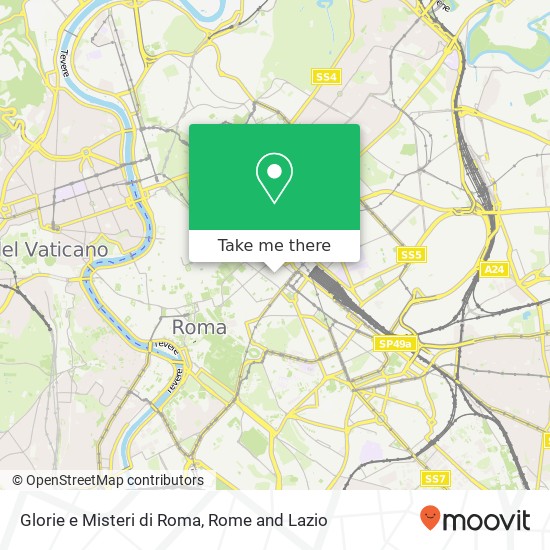 Glorie e Misteri di Roma map