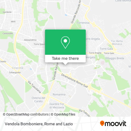 Vendola Bomboniere map