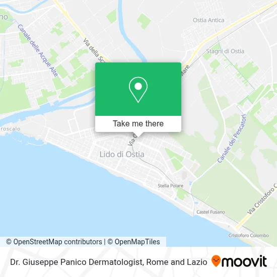 Dr. Giuseppe Panico Dermatologist map