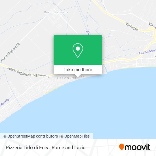 Pizzeria Lido di Enea map