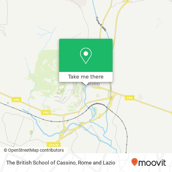 The British School of Cassino map