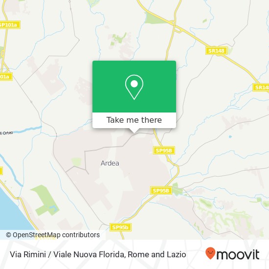 Via Rimini / Viale Nuova Florida map