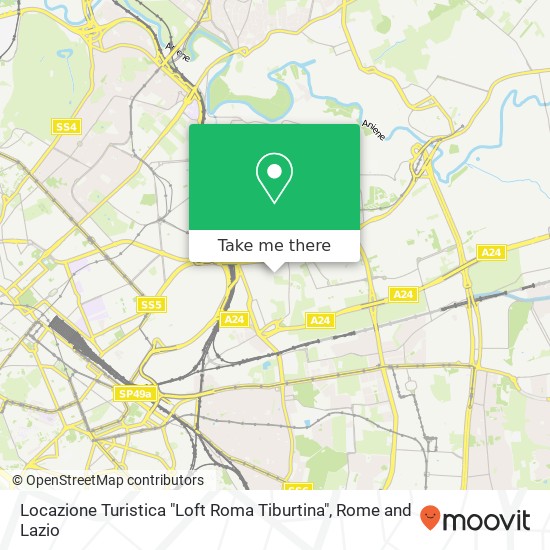 Locazione Turistica "Loft Roma Tiburtina" map