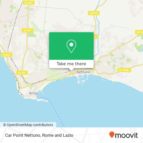 Car Point Nettuno map