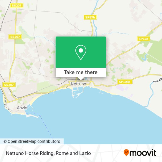 Nettuno Horse Riding map