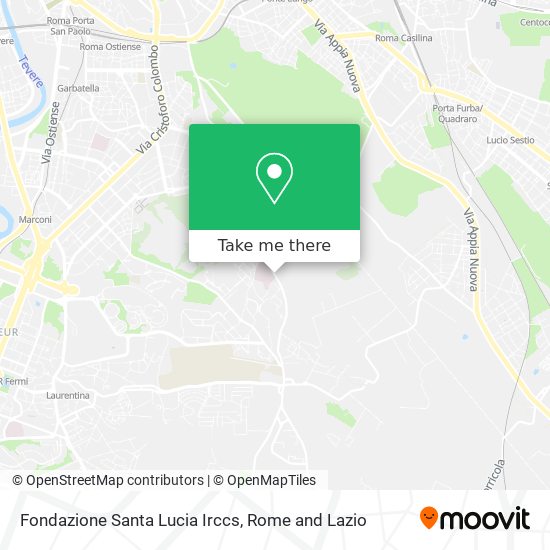 Fondazione Santa Lucia Irccs map