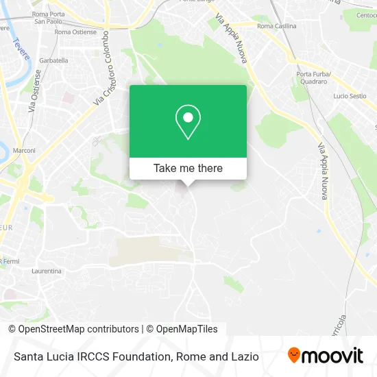 Santa Lucia IRCCS Foundation map