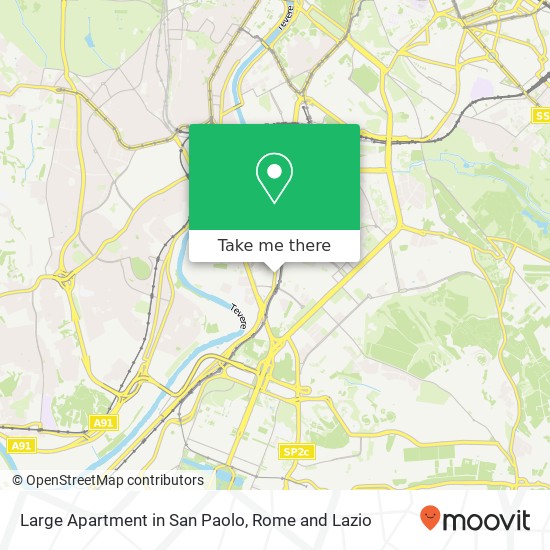 Large Apartment in San Paolo map