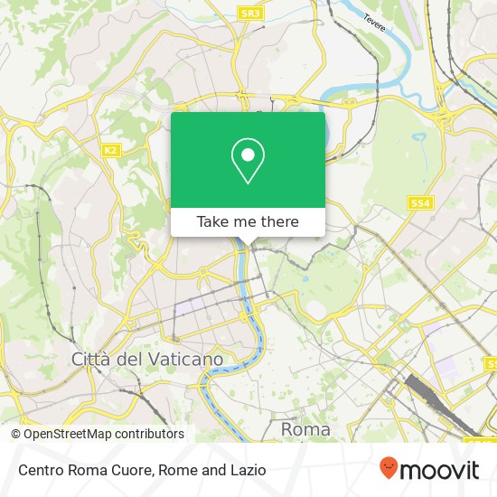 Centro Roma Cuore map