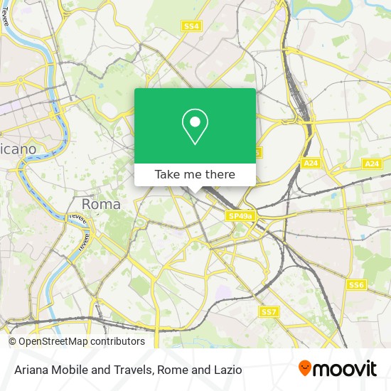 Ariana Mobile and Travels map