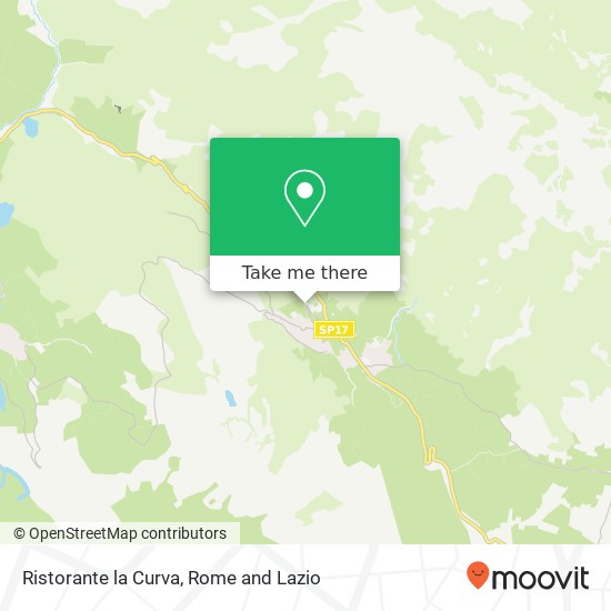 Ristorante la Curva map