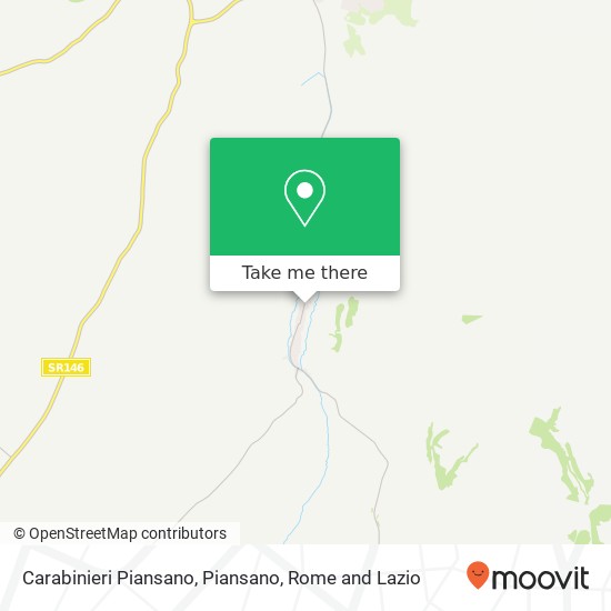 Carabinieri Piansano, Piansano map