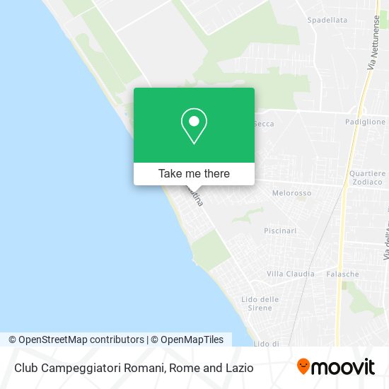 Club Campeggiatori Romani map