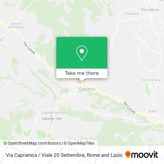Via Capranica / Viale 20 Settembre map