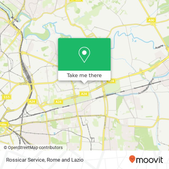 Rossicar Service map