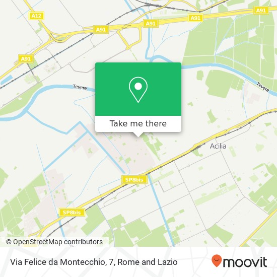 Via Felice da Montecchio, 7 map