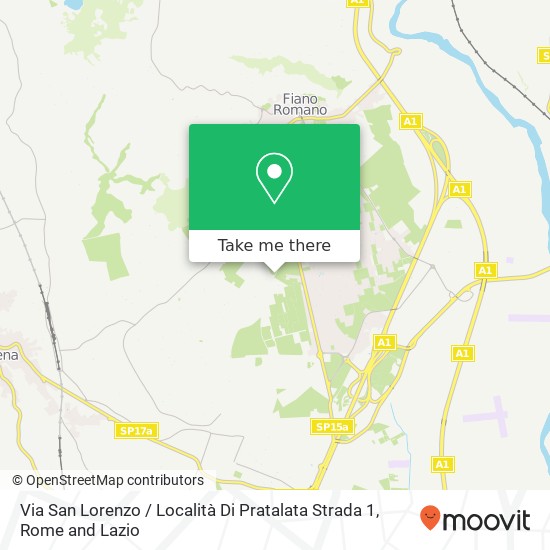 Via San Lorenzo / Località Di Pratalata Strada 1 map