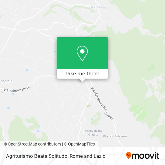 Agriturismo Beata Solitudo map