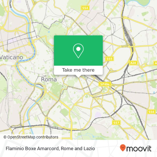 Flaminio Boxe Amarcord map