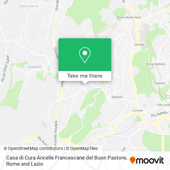 Casa di Cura Ancelle Francescane del Buon Pastore map