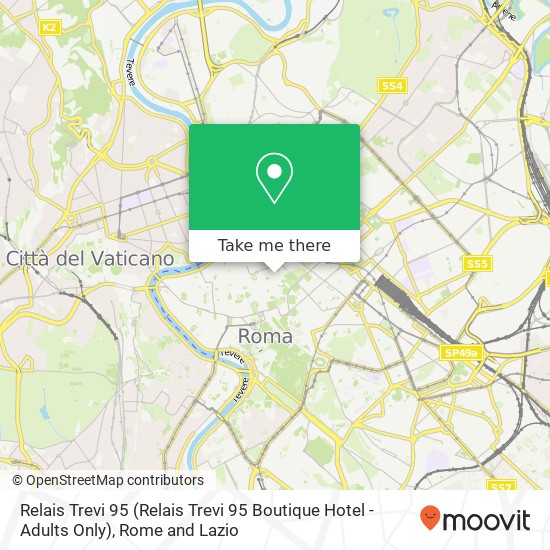 Relais Trevi 95 (Relais Trevi 95 Boutique Hotel - Adults Only) map