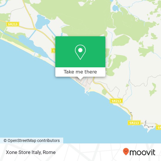 Xone Store Italy map